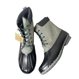 Weatherproof Vintage Men's Adam II Grey Lace Up Duck Boots Sz 8M, 13M